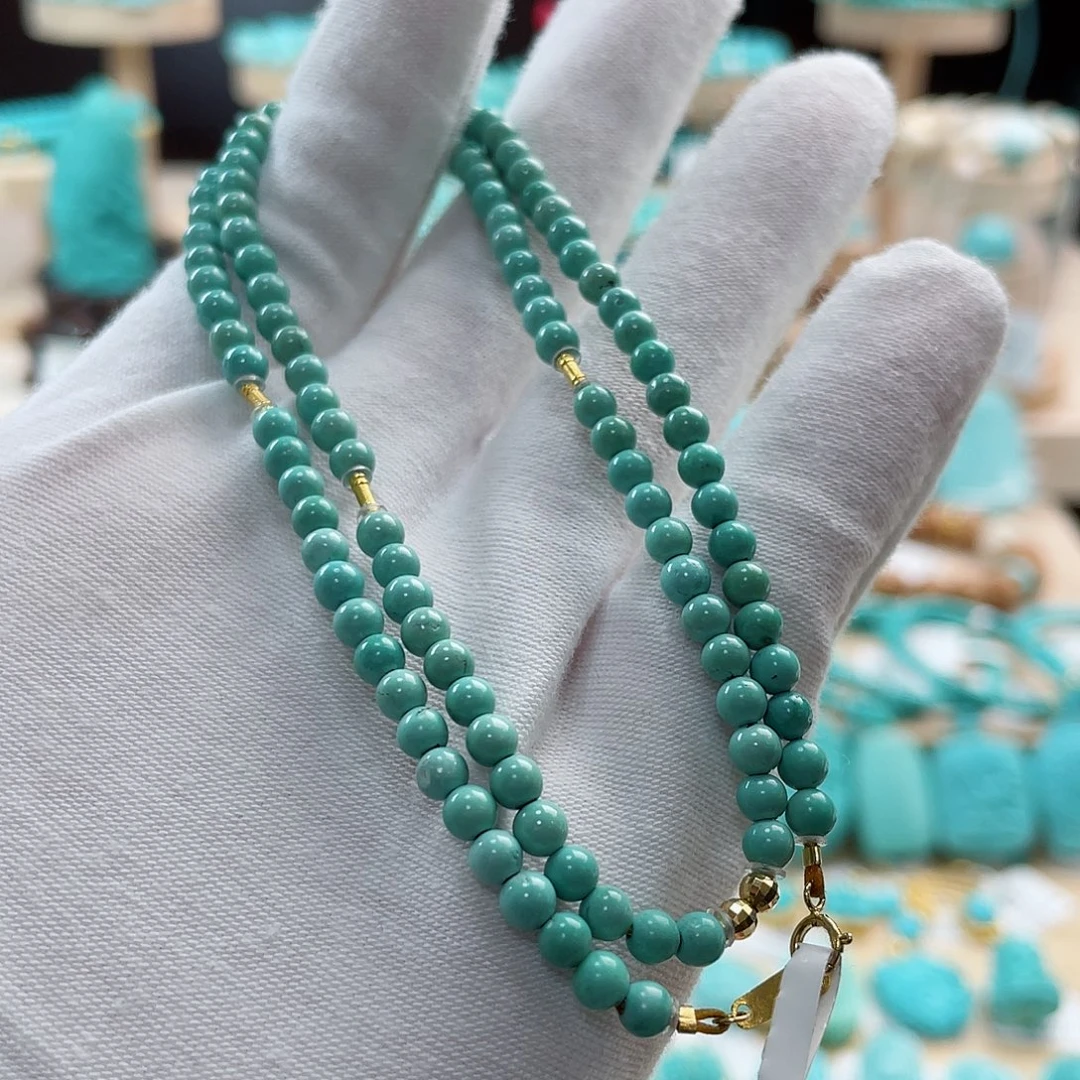 18K金镶嵌绿松石珠宝奇石