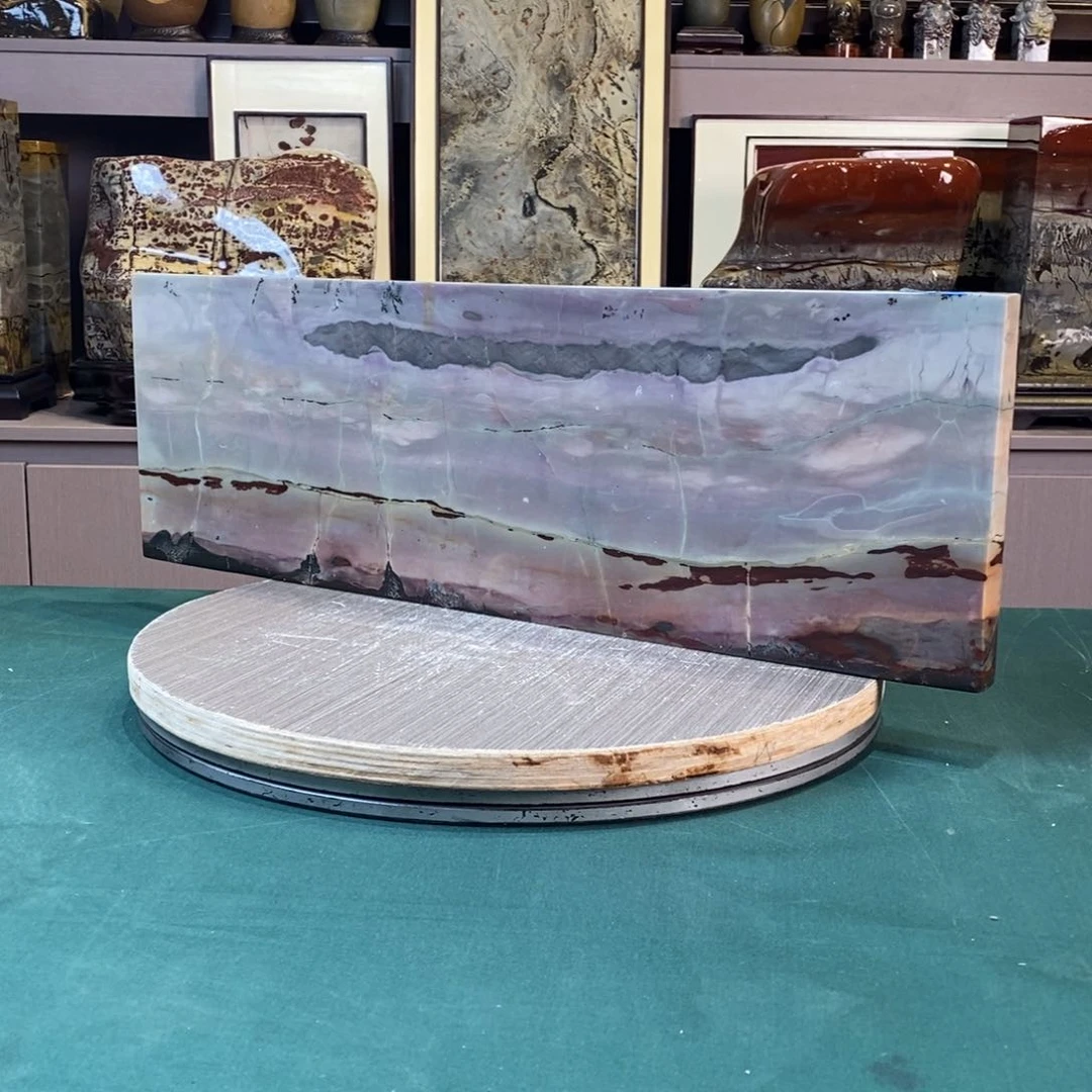 石材广西国画石草花石