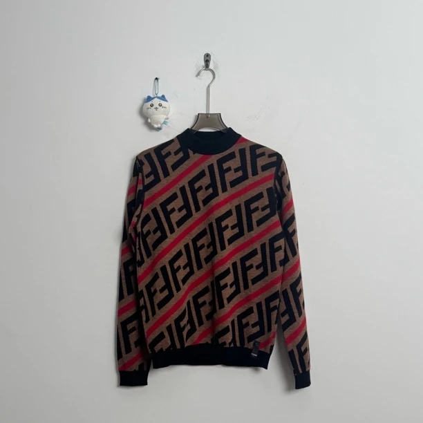 99新 FENDI/芬迪 Fendi满印羊毛衫 46码