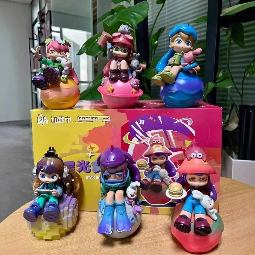 【拆盒】星光兔系列盲盒潮玩周边桌面摆件大体玩具可爱礼物