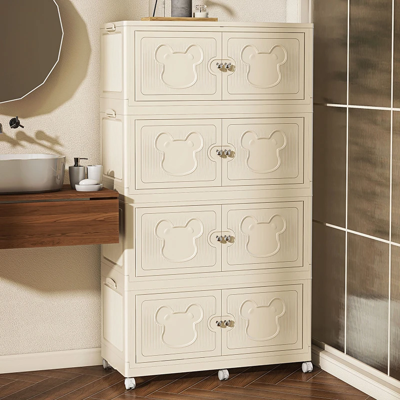 Yu85【超大号定制款】双开门储物柜大容量免安装折叠收纳柜衣物柜