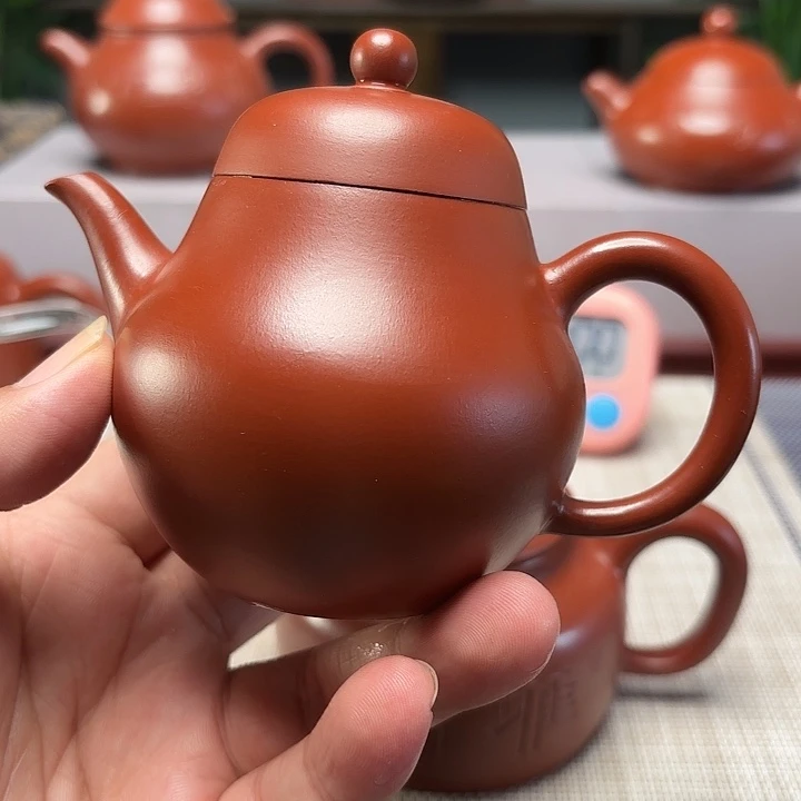 淡***人紫砂茶壶宜兴原矿泥料手工紫砂壶
