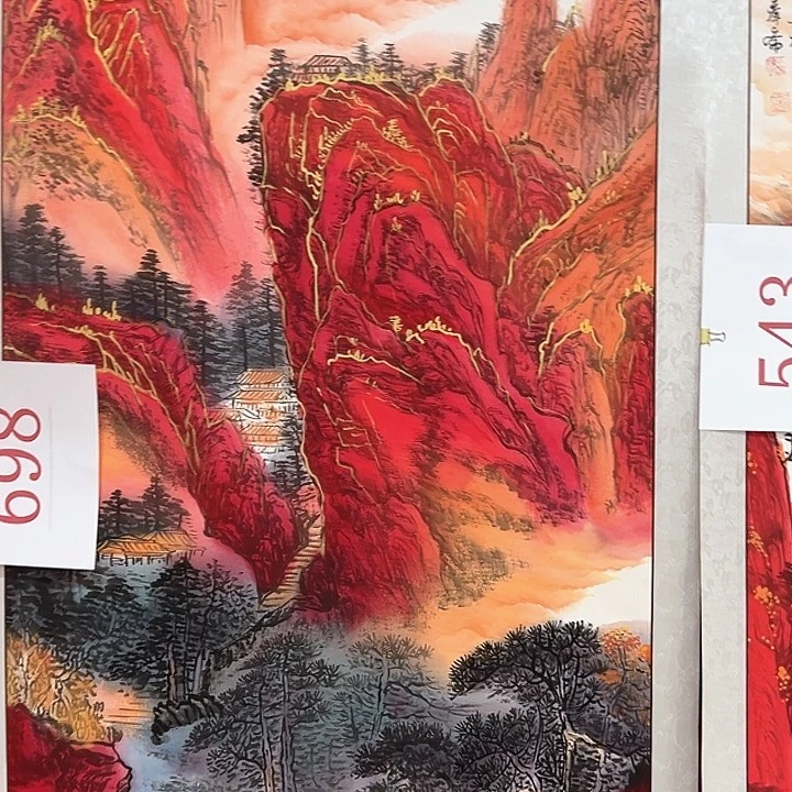 横款国画喜欢看看，欣赏一下……