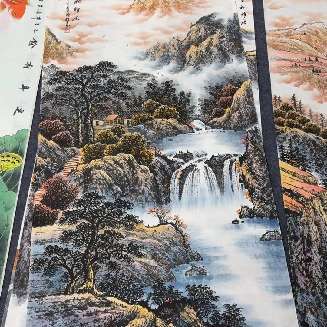 用***9国画140×70画画画画