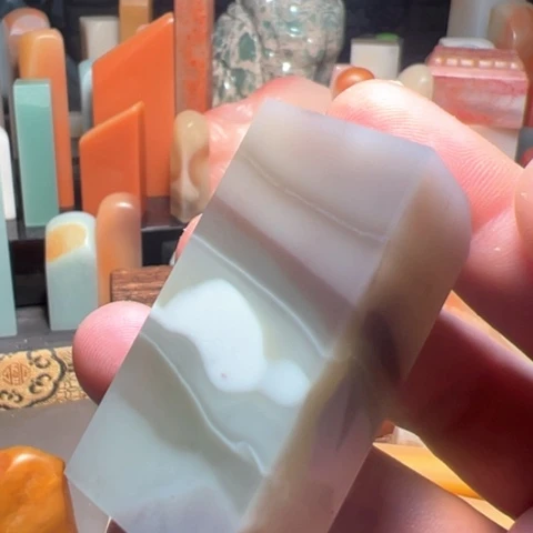 寿山石印石老挝石印石印章