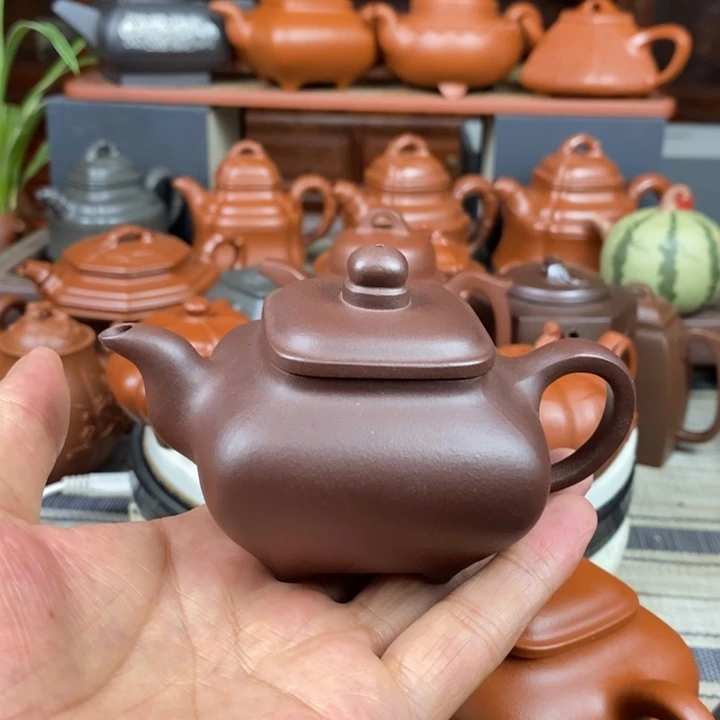 茶壶紫砂全手工传炉130-260-400Cc原矿老紫泥特价