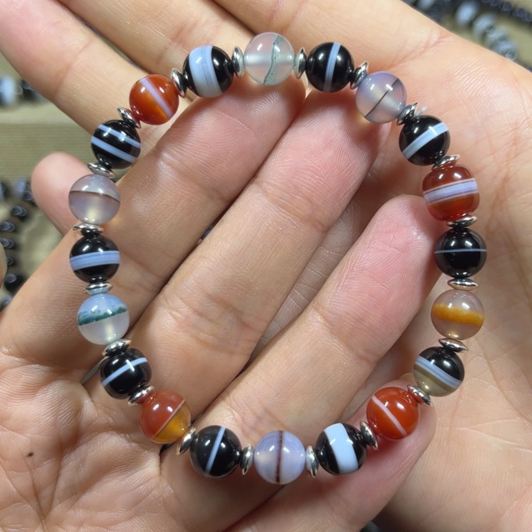 玛瑙/玉髓未镶嵌手链