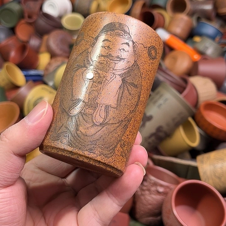 紫砂茶杯全手工紫砂主人杯