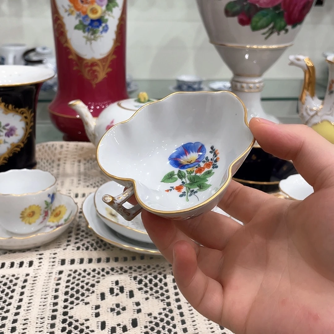 摆件中古一等叶子盘