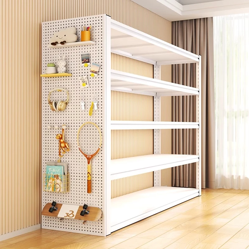 【清仓】置物架货架落地多层家用架子角钢储物仓库快递超市展示铁架