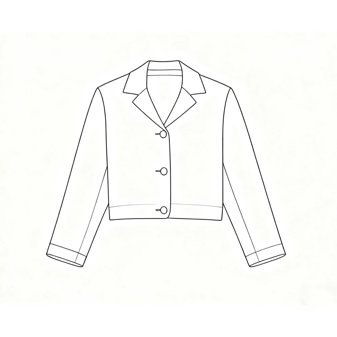 【Montendre】秋冬新款 T 羊毛混纺女士单排扣短款夹克毛呢大衣外套