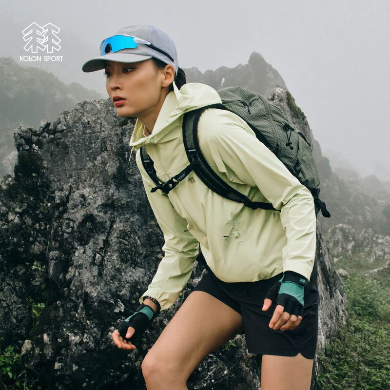 KOLON SPORT可隆登山轻量夹克防风上衣防泼水外套耐磨皮肤衣
