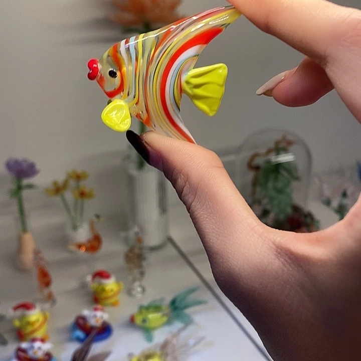 琉璃手工艺品三角鱼
