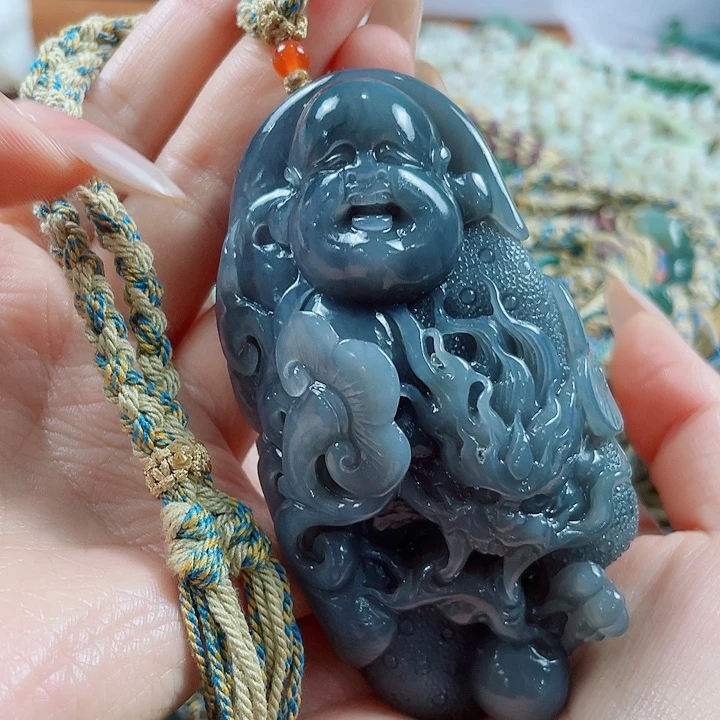 和田玉未镶嵌挂件