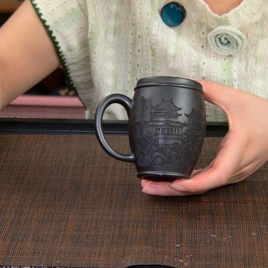 紫砂茶杯高货放漏