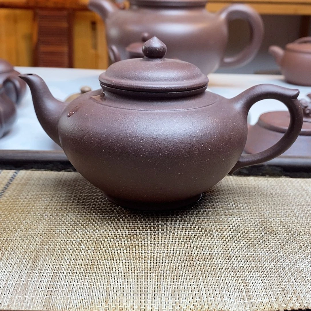 茶壶紫砂380毫升底槽青笑英壶