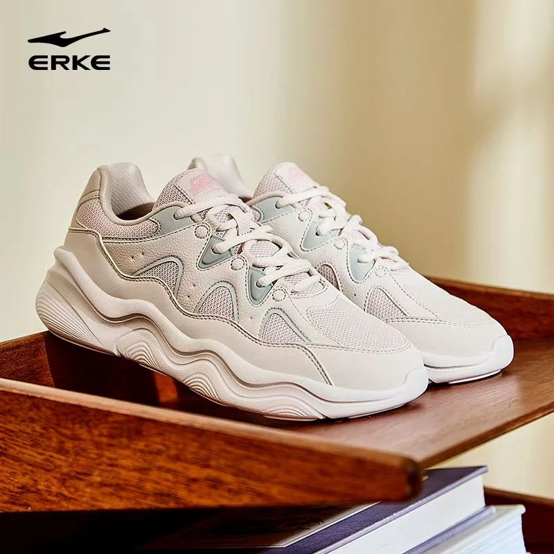 流云2丨鸿星尔克25新款情侣网面休闲鞋老爹鞋时尚百搭Q