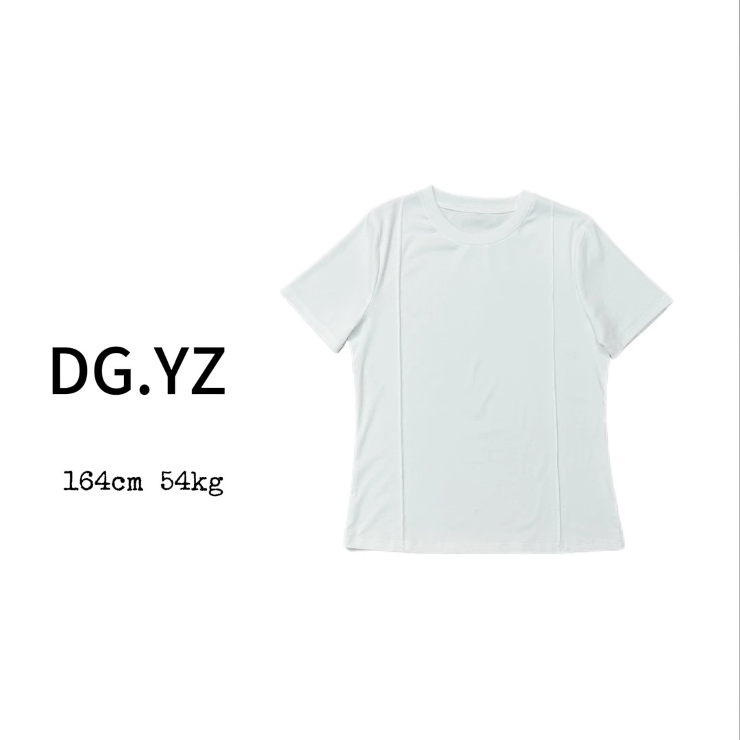 【樱子家】2797F新款休闲气质百搭圆领短袖时尚上衣