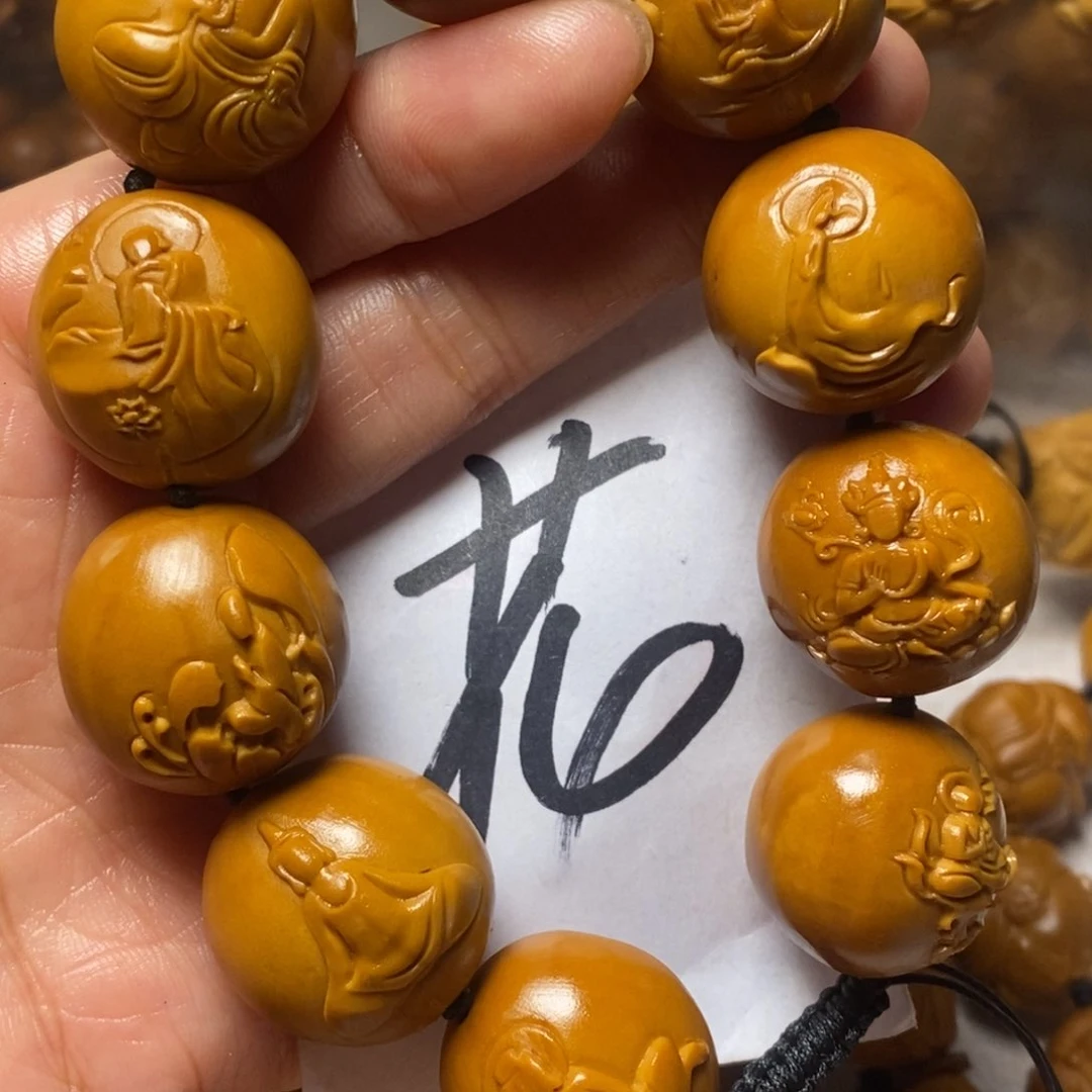 橄榄核手串/手链小*蛋光面无相佛