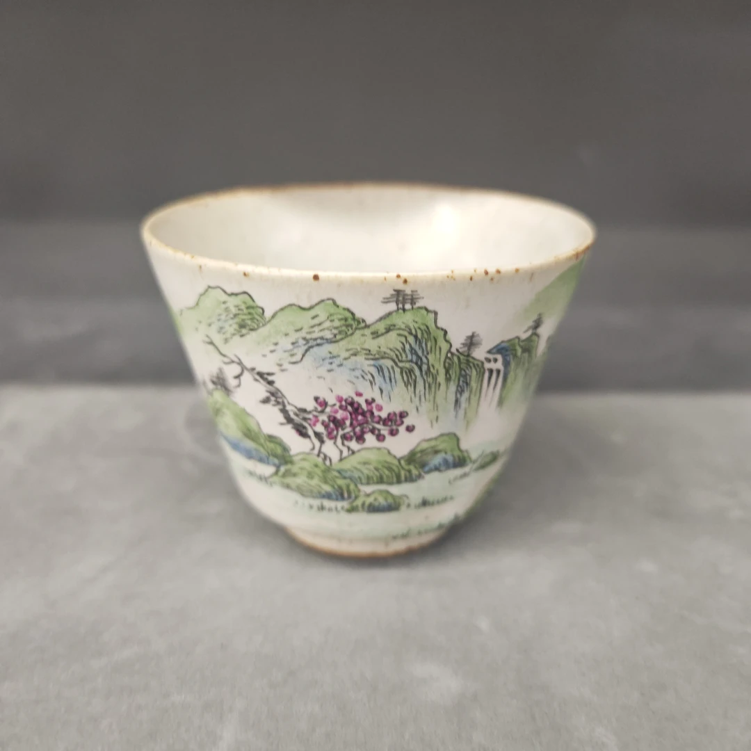 【景德镇】高温陶瓷，JZJ山水融天杯