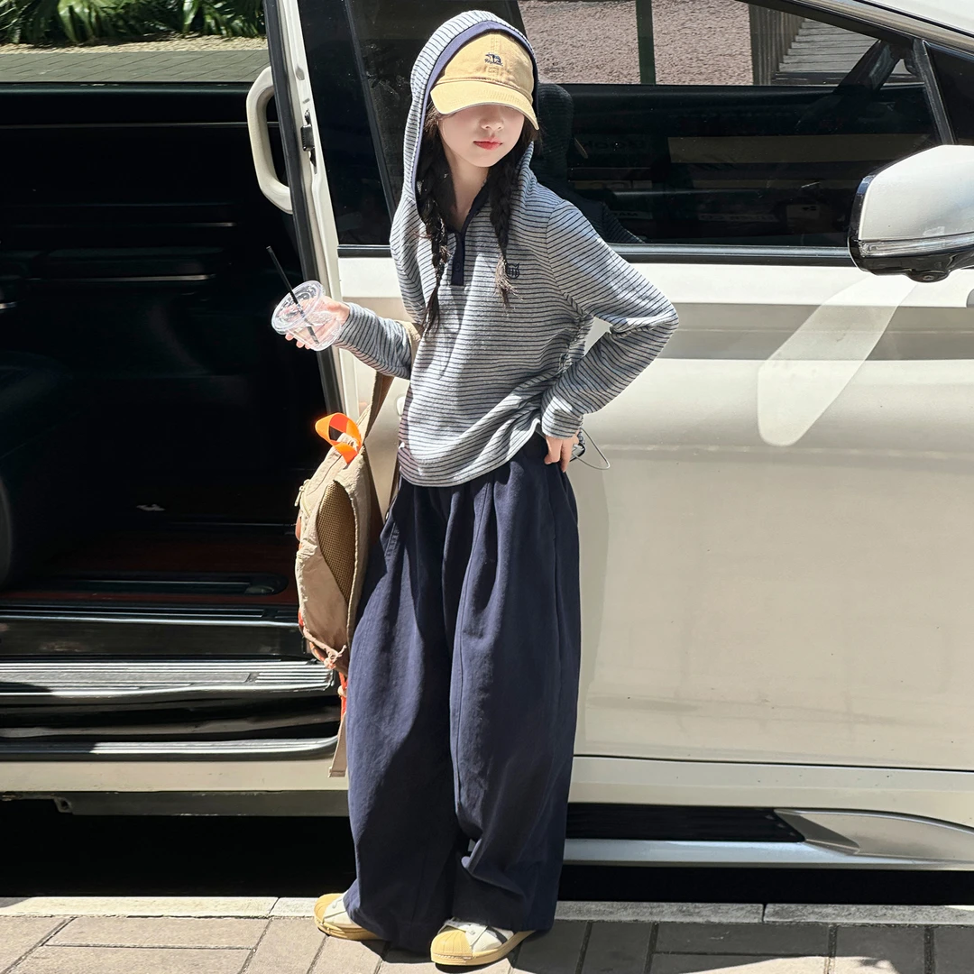 细条套装童装儿童男童潮酷痞帅2025年款衣服秋装套装秋装简约童装