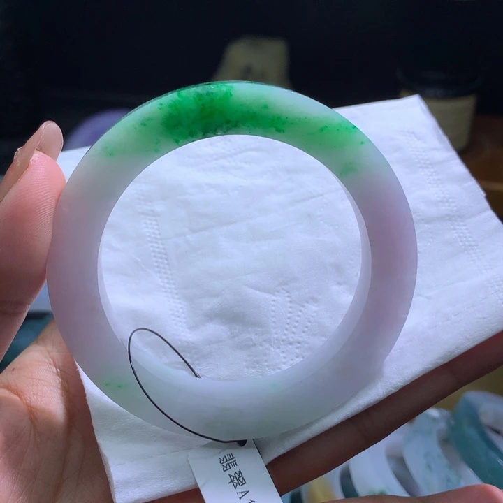 定制翡翠翡翠手镯未镶嵌爱***嘟