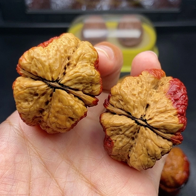 【闪购商品】把件文玩核桃40尺蝴蝶蟾