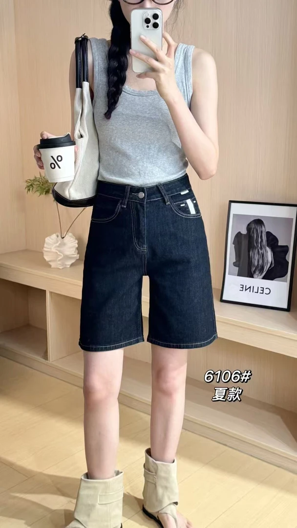 夏款百搭显瘦直筒短裤