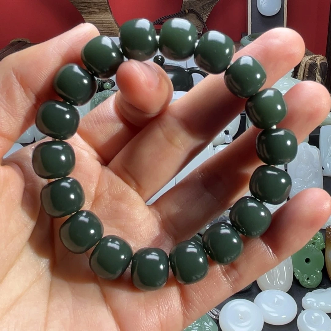 和田玉手串未镶嵌