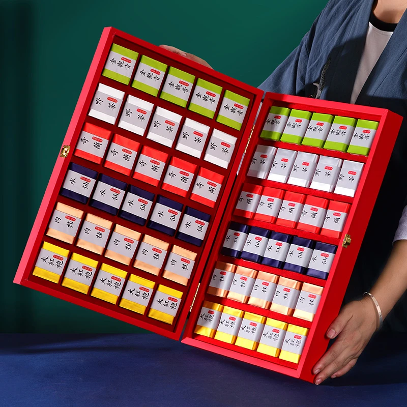 厂家直销大红袍茶叶礼盒装批发肉桂水仙茶叶节日送礼一件代发