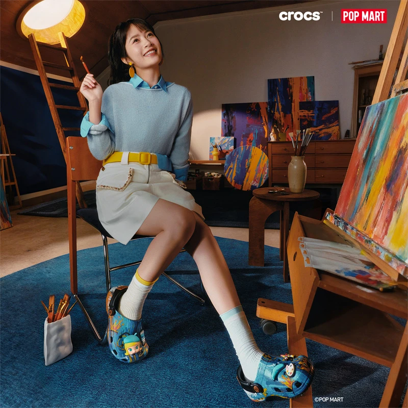 Crocs|泡泡玛特 MOLLY联名系列 小画家MOLLY经典洞洞鞋|212962