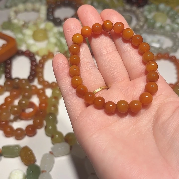百****未镶嵌蛇纹石玉手串