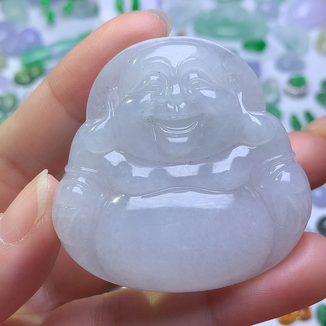 翡翠未镶嵌颈饰佛