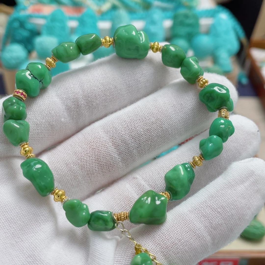 绿松石银S925镶嵌珠宝奇石