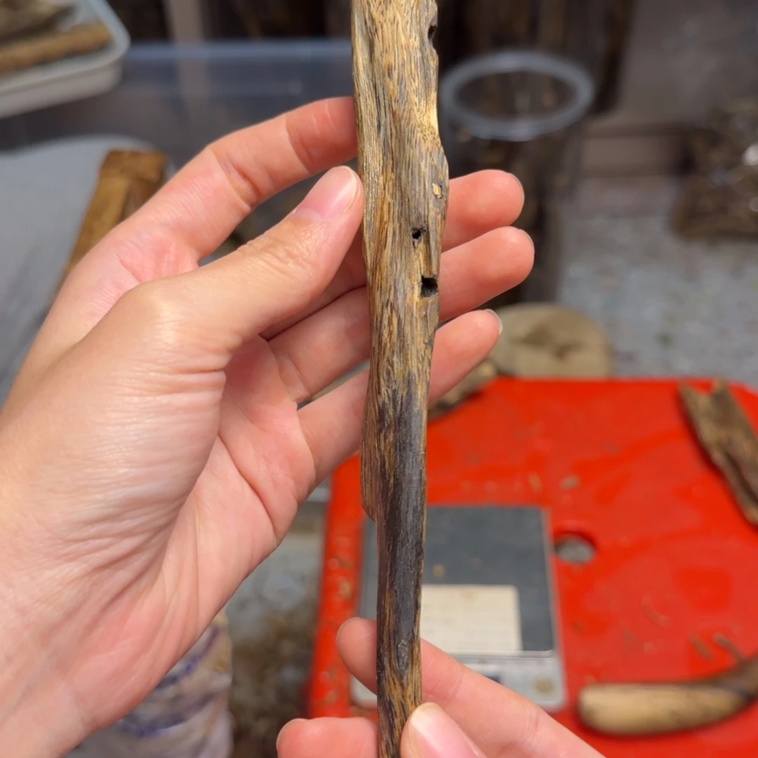 沉香沉香碎屑乌身天然虫漏16克