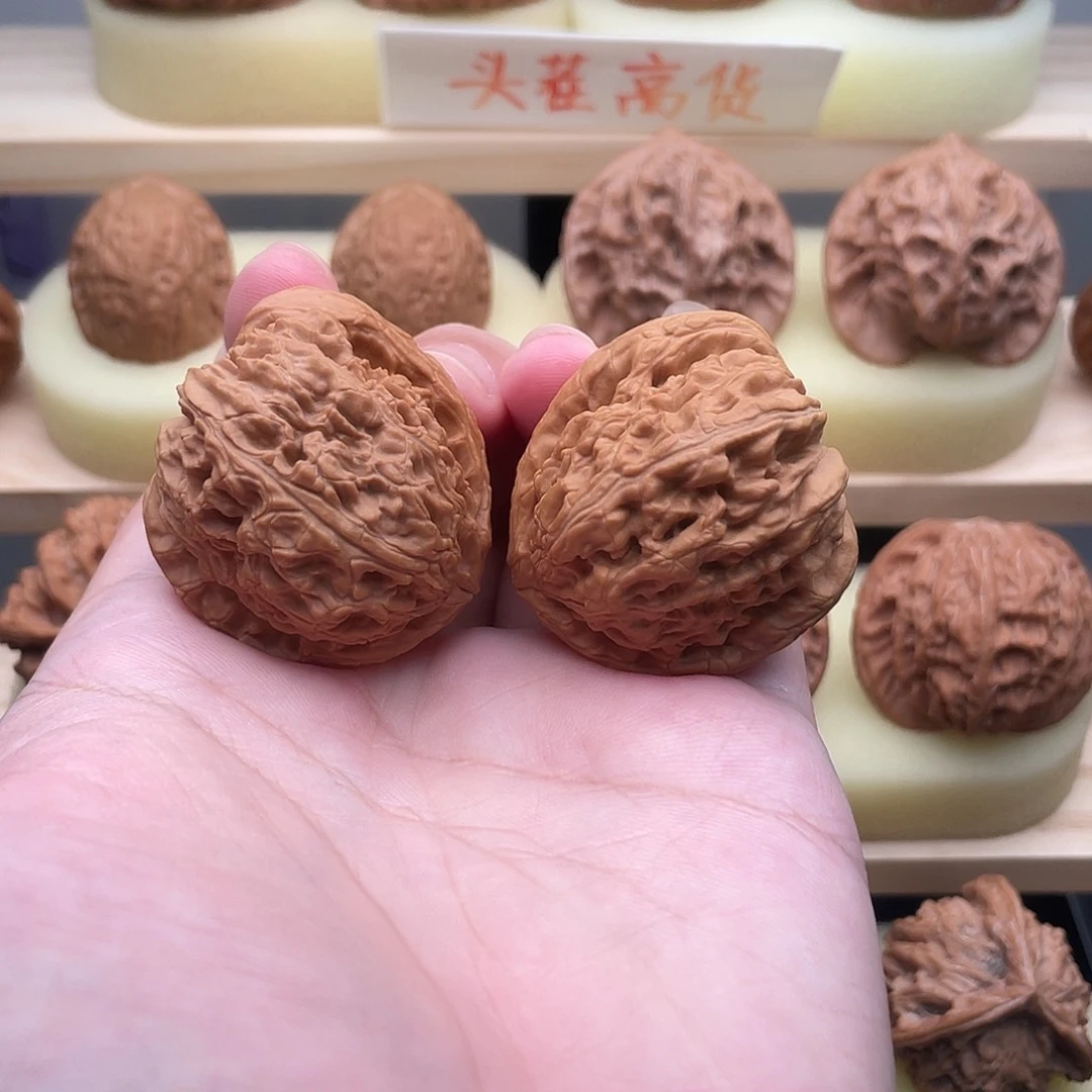 吊坠文玩核桃白狮子40