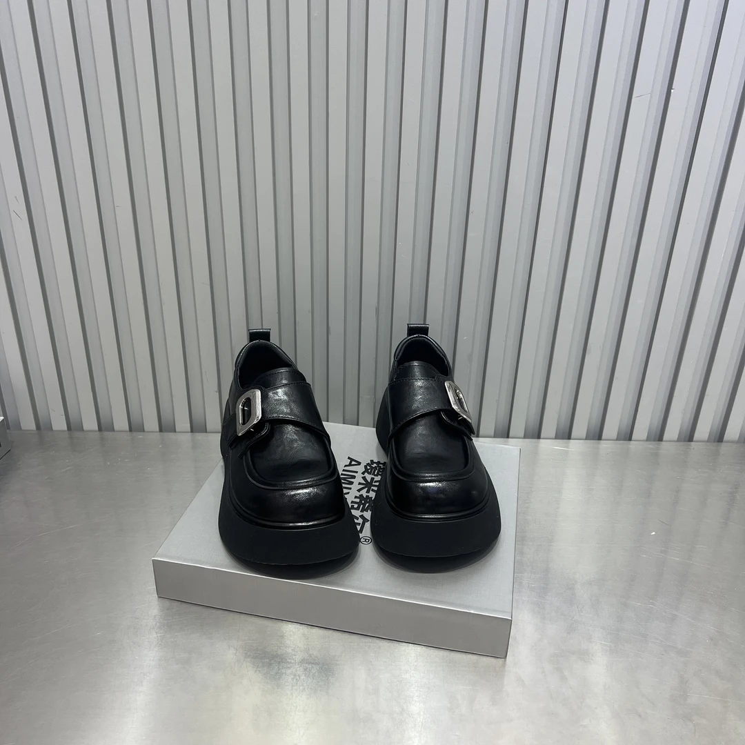 欧货厚底大头法式乐福小皮鞋女2025春新款复古英伦单鞋