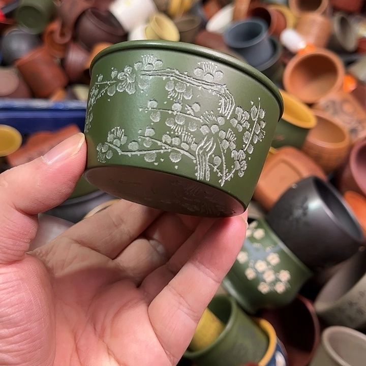 紫砂茶杯全手工紫砂主人杯