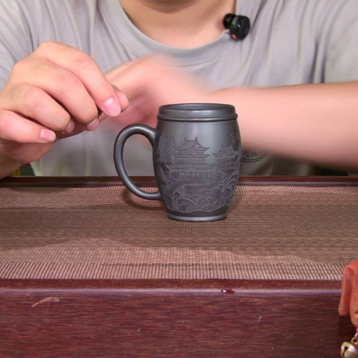 茶杯紫砂高货放漏