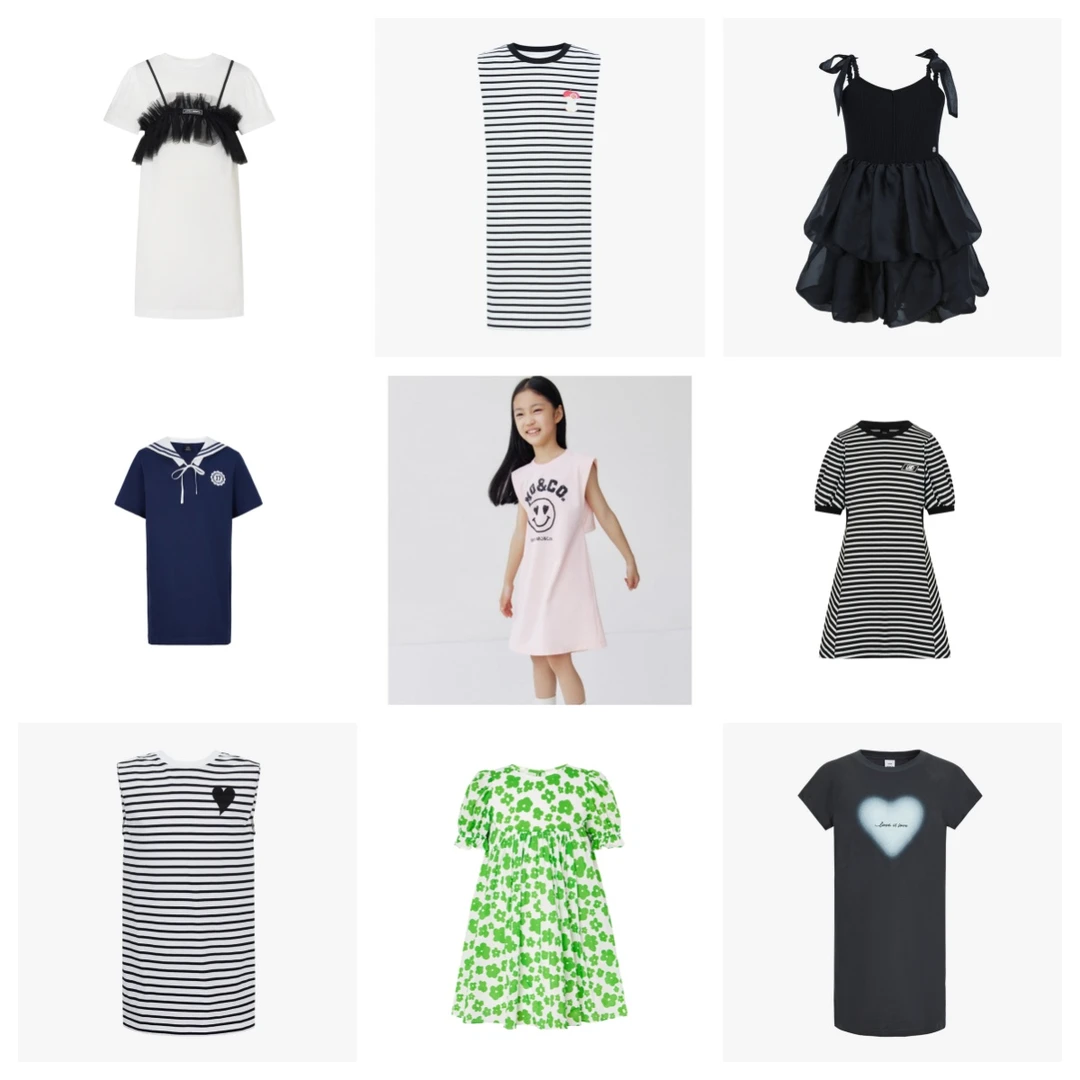 【反季清场】集合littlemoco童装新款女童圆领连衣裙#KBC3DRS033