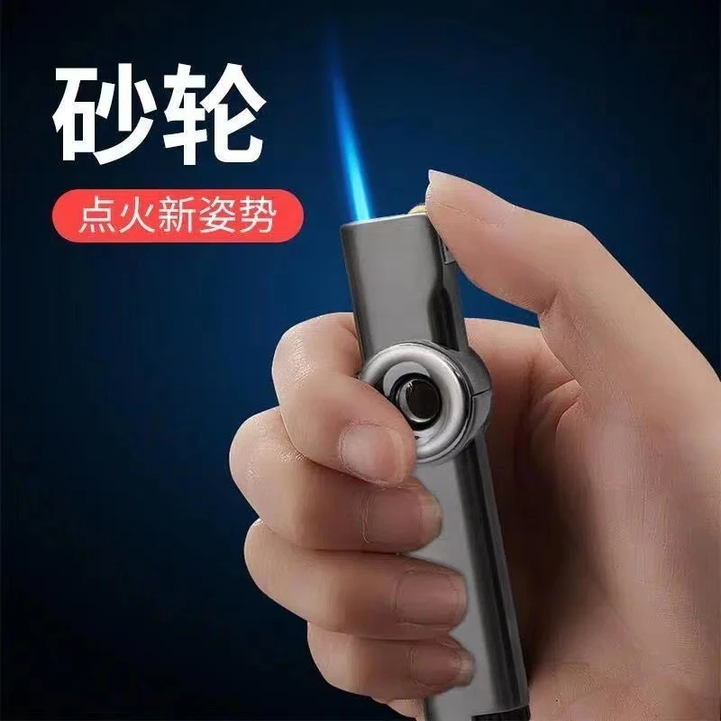 【奥麦防风蓝焰打火机】创意便携个性多功能男士网红点火点烟器