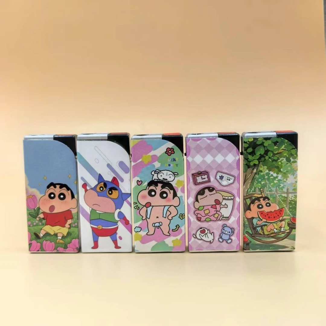 (盲盒)卡通防风打火机蓝焰直冲创意充气生日礼物新款女用送男友