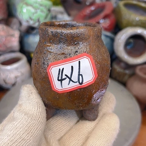 粗陶花盆手工花盆制作就这样