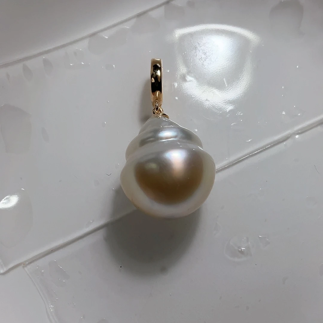 海水珍珠颈饰银S925镶嵌