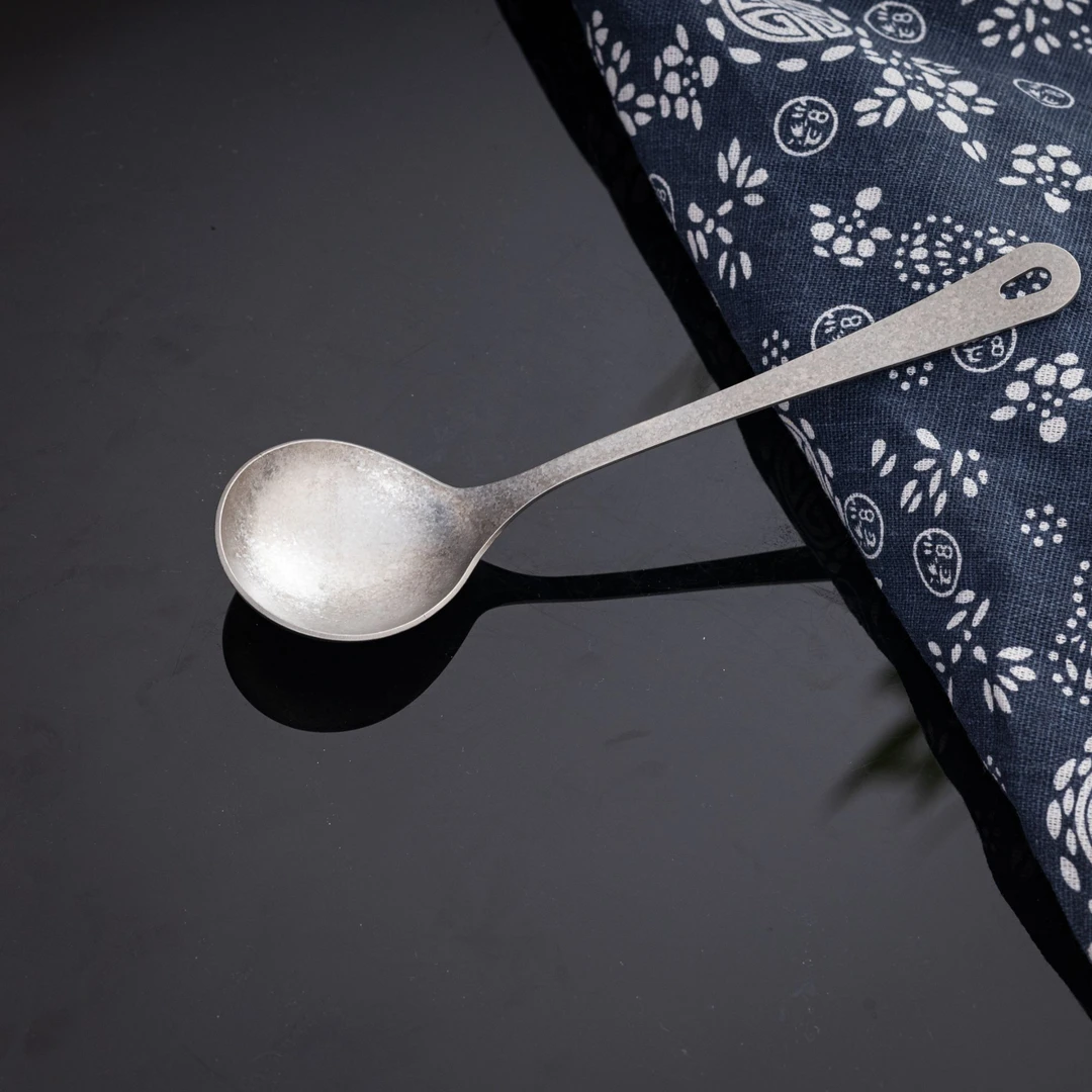 当代 茶周边 大冰花 钛勺 （20.2cm*5.7cm）茶道用具 TYD024
