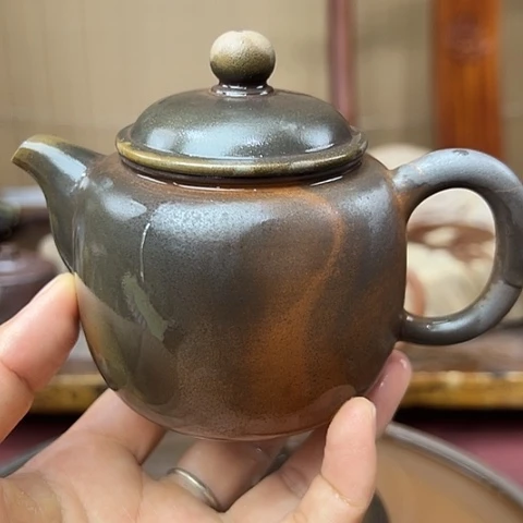 戬谷龙窑柴烧茶壶37