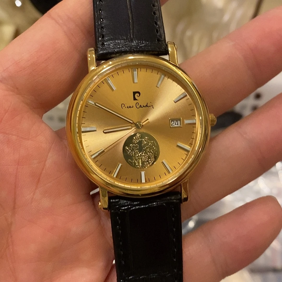胶带皮尔卡丹23k小金表
