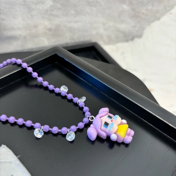 铜合金项链 紫头女孩项链XL3472