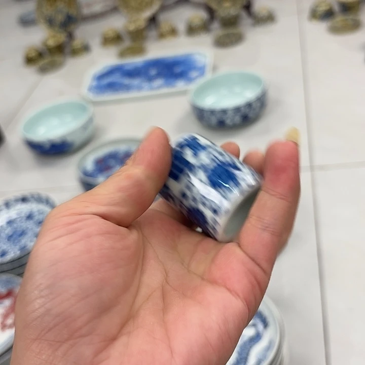 瓷片扳指盖直景德镇