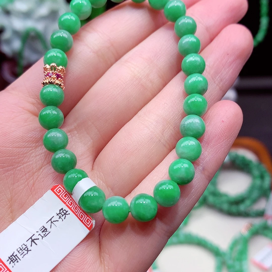 ****y翡翠未镶嵌手链翡翠